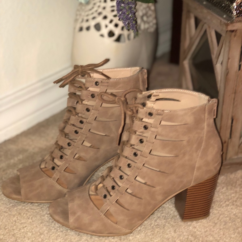 Rampage lace up booties